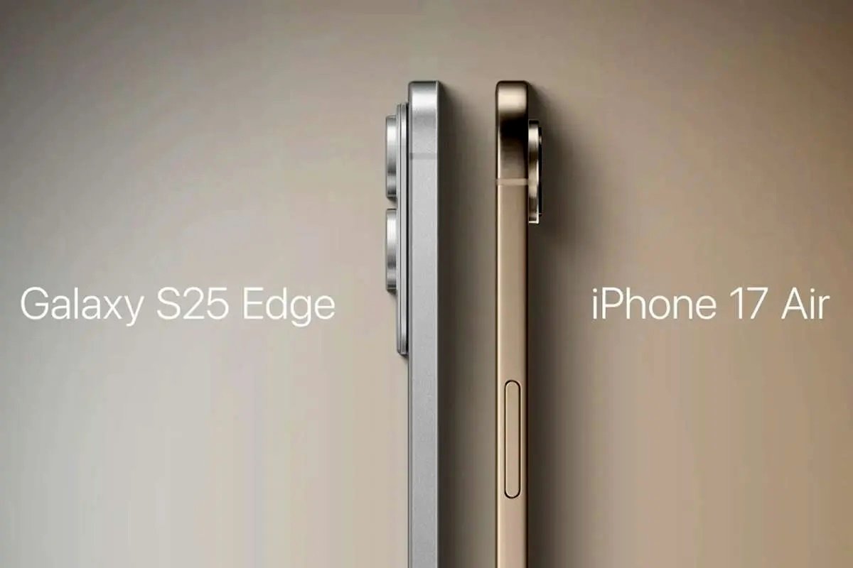 مقایسه آیفون ایر و گلکسی S۲۵ اج؛ نبرد تاریخی اپل و سامسونگ