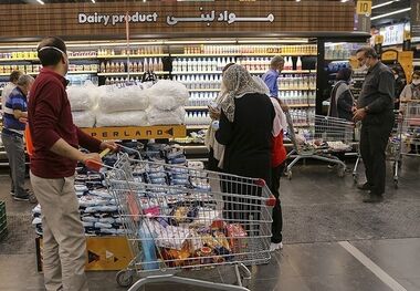 خلاصه تورم ایران در یک اسکرین‌شات از فروشگاه رفاه