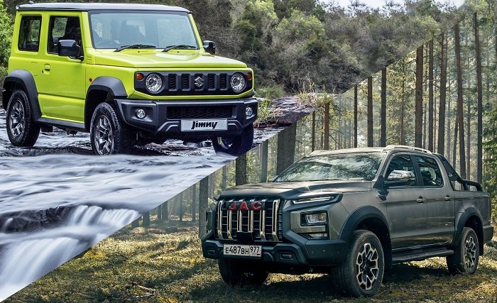 مقایسه سوزوکی جیمنی با کی‌ام‌سی T9؛ نبرد بهترین پیکاپ اقتصادی برای آفرود